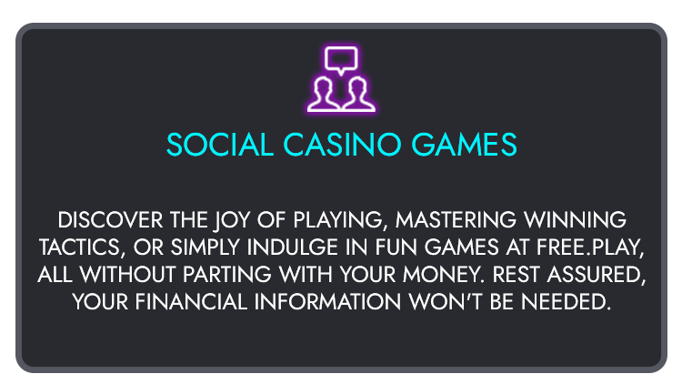 Social casino games