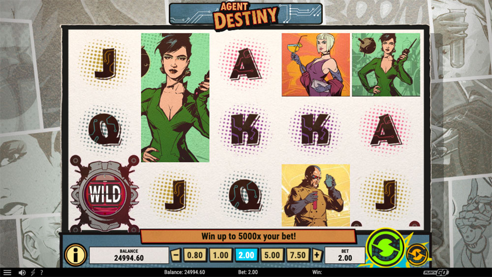 Agent Destiny Slot Gameplay